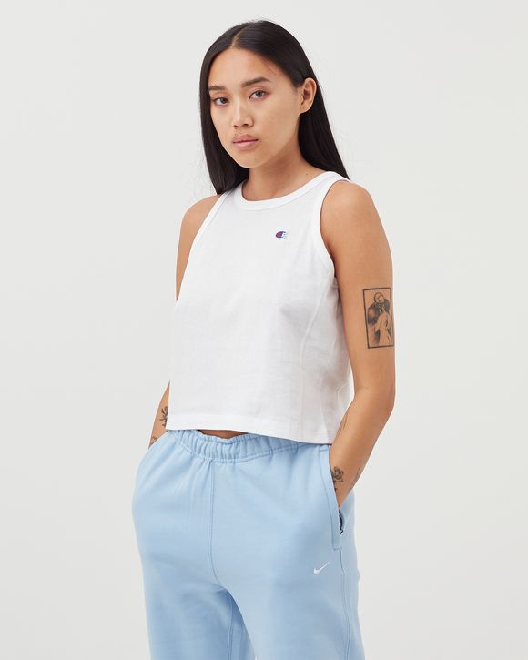 WMNS RIBBED INSERT CROPPED TANK TOP