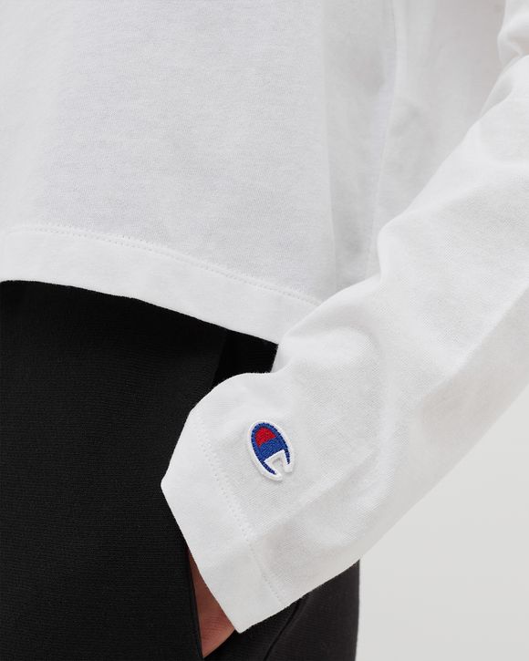 WMNS RIBBED NECK LONG SLEEVE JERSEY TOP