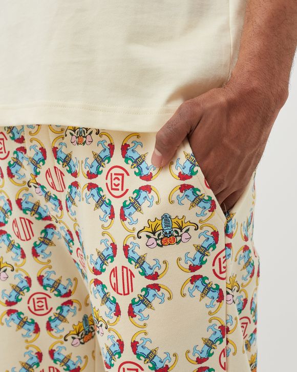 CHINESE PRINT SWEAT PANTS
