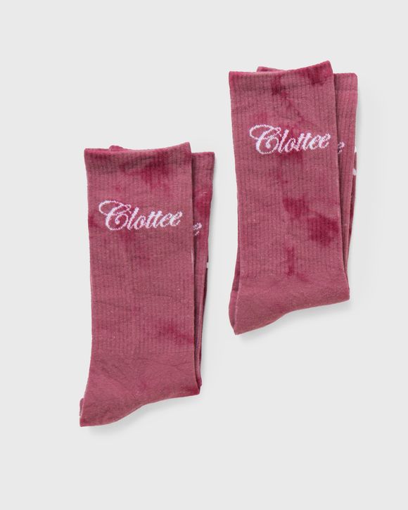 SCRIPT TIE DYE SOCKS (2 PAIR SET)