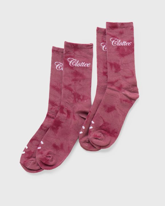 SCRIPT TIE DYE SOCKS (2 PAIR SET)