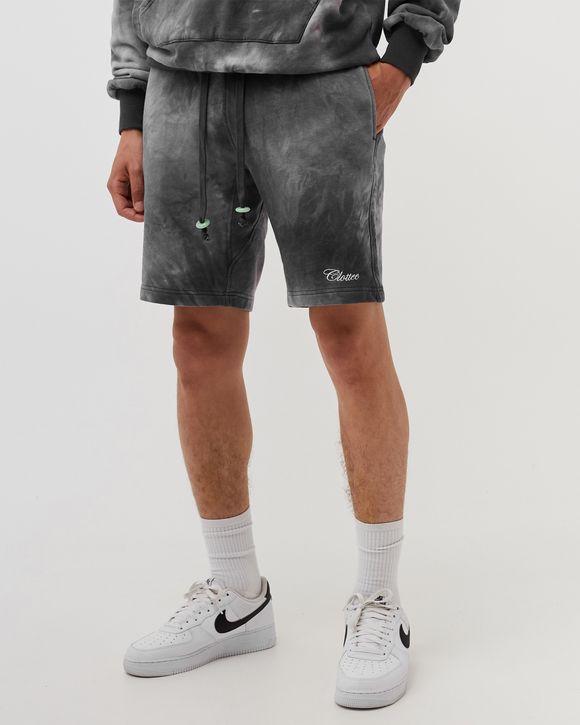 SCRIPT TIE DYE SWEATSHORTS