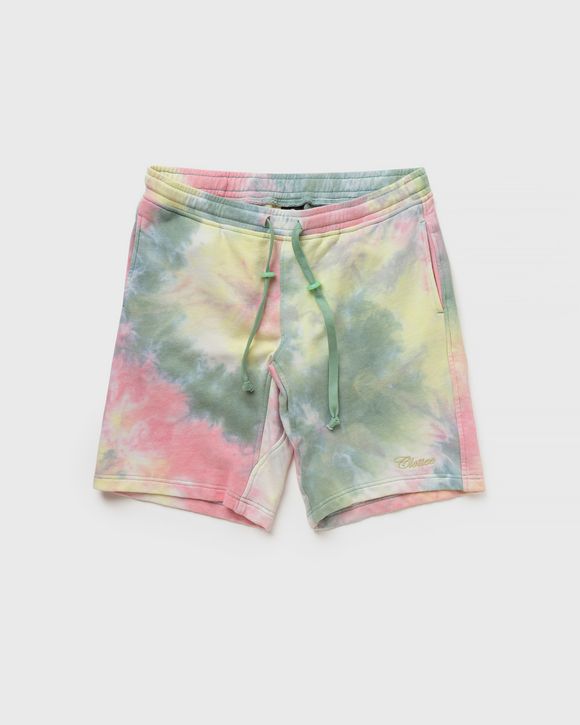 SCRIPT TIE DYE SWEATSHORTS