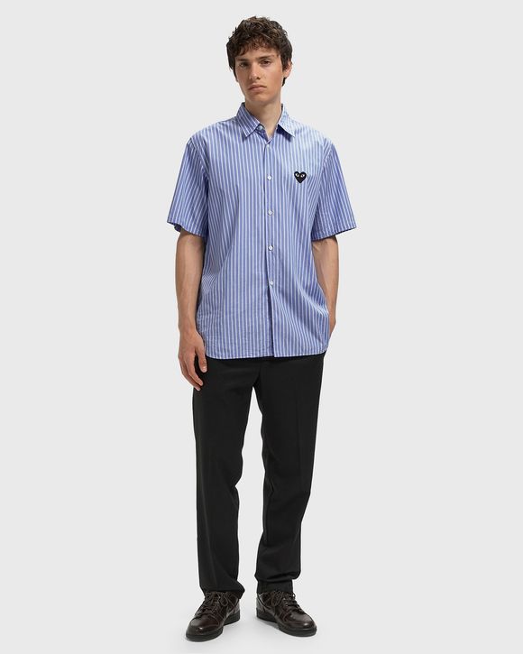 BLACK EMBLEM WOVEN SHIRT