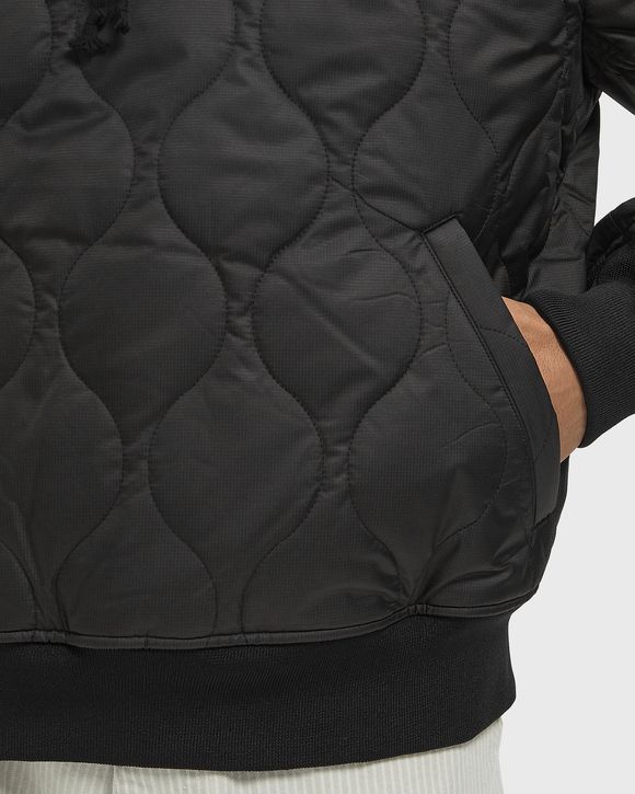 LOGO PRINT BLACK EMBLEM HOODIE