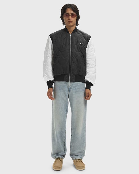 LOGO PRINT BLACK EMBLEM JACKET