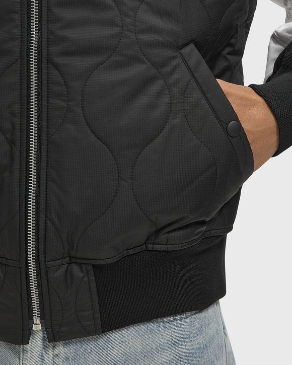 LOGO PRINT BLACK EMBLEM JACKET