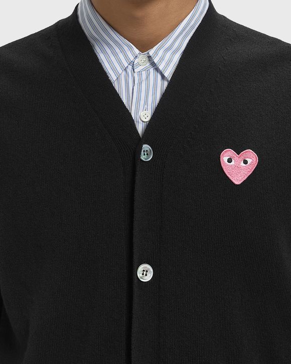 PINK EMBLEM V-NECK CARDIGAN