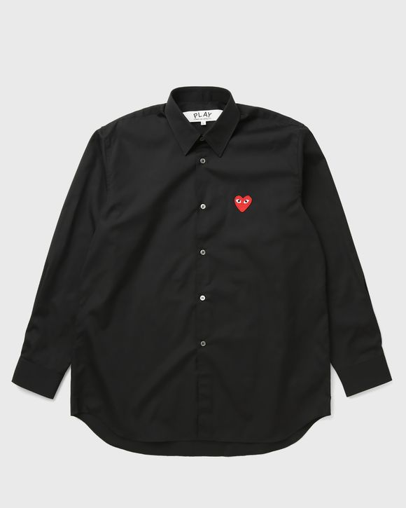 RED EMBLEM WOVEN SHIRT
