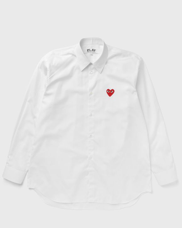 RED EMBLEM WOVEN SHIRT