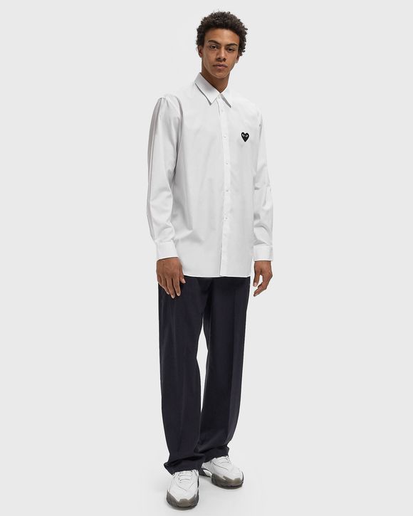 BLACK EMBLEM WOVEN SHIRT
