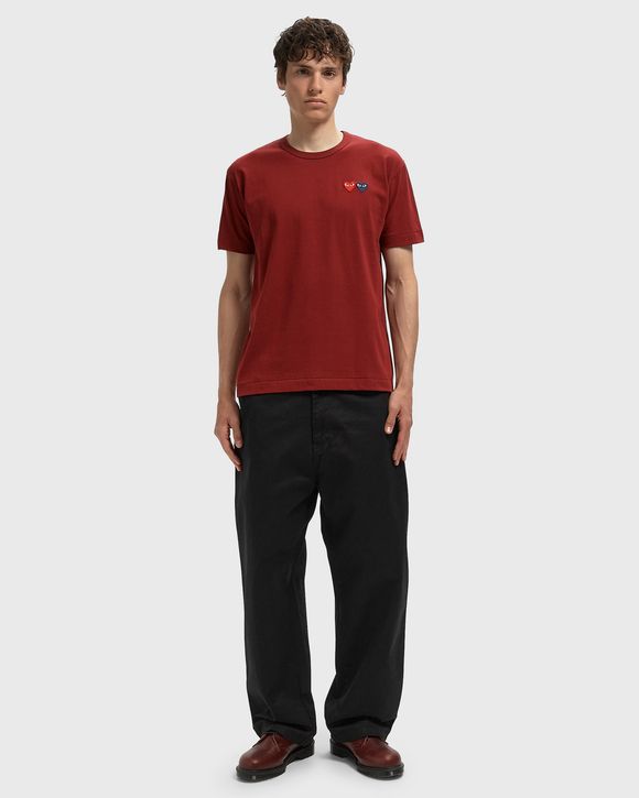 DOUBLE BURGENDY EMBLEM TEE