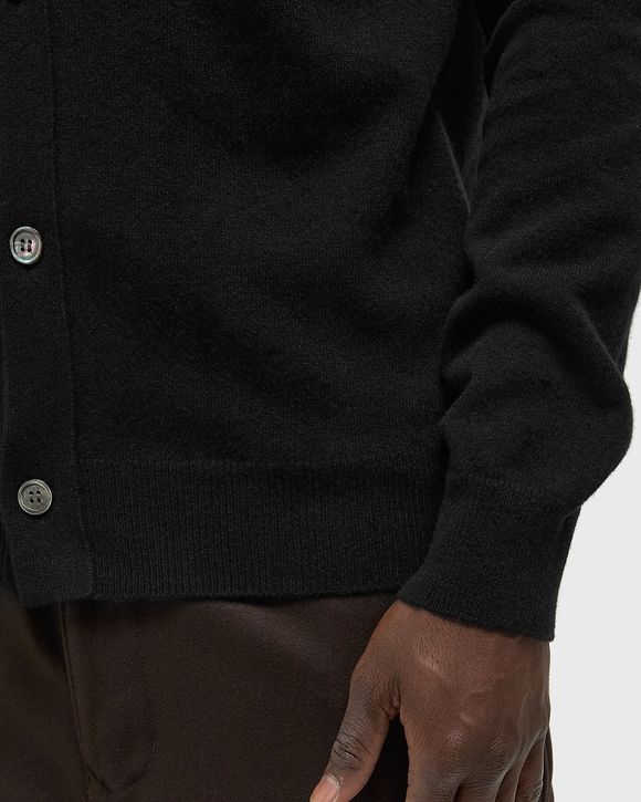 V-NECK CARDIGAN WHITE EMBLEM KNIT