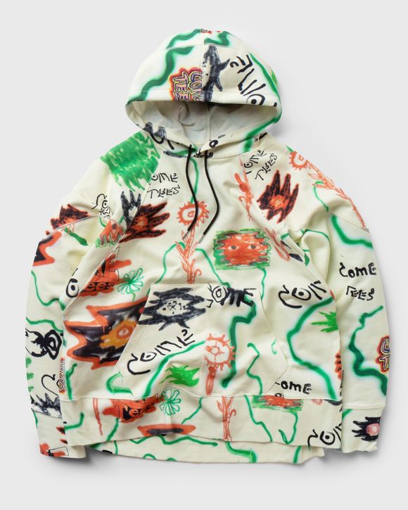 COME FLORAL TRIANGLE HOODIE