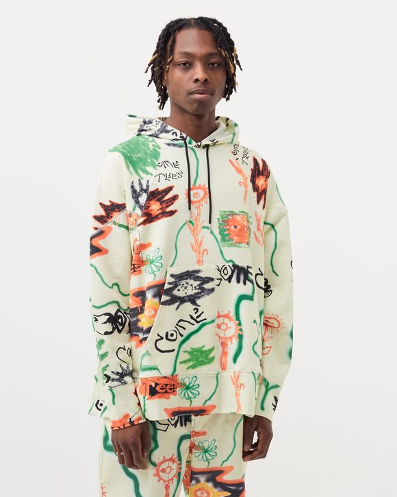 COME FLORAL TRIANGLE HOODIE