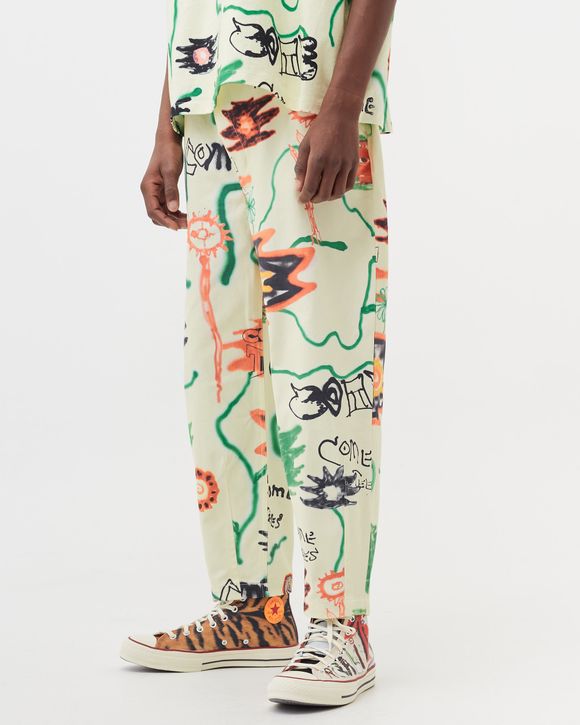 COME TEES FLORAL TRIANGLE FRONT CHINO