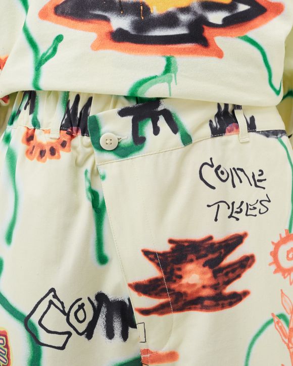 COME TEES FLORAL TRIANGLE FRONT CHINO