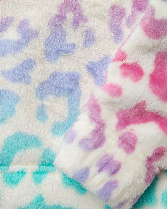 FUZZY PRINT FULLZIP HOODIE