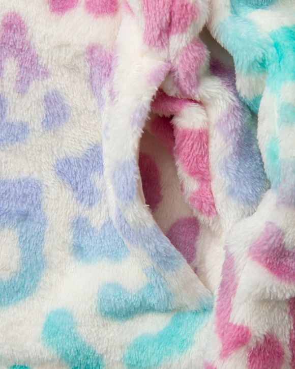 FUZZY PRINT FULLZIP HOODIE