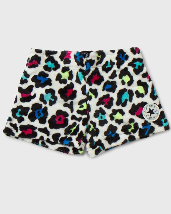 FUZZY PRINTED SHORTS