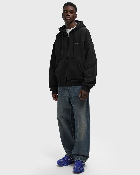 boxy zip up hoodie