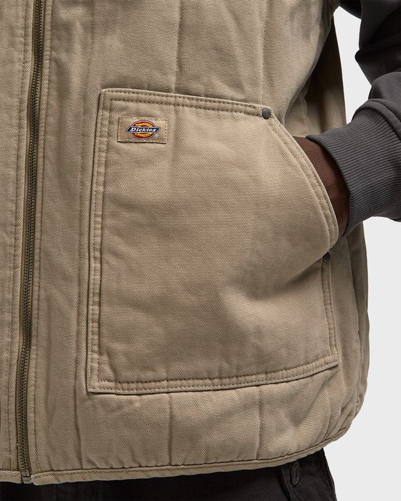 QUILTED CANVAS VEST
