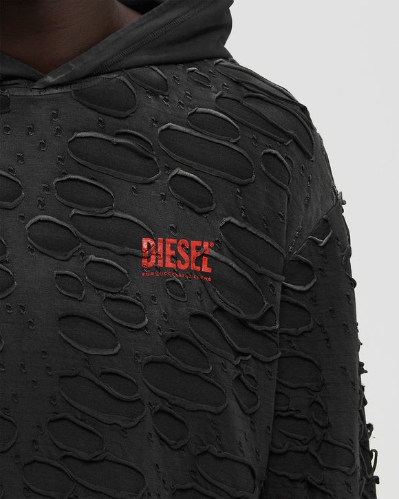Diesel T-CRANE-LS-HOOD TEE Black | BSTN Store