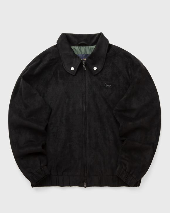 Perforated Faux Suede Jacket