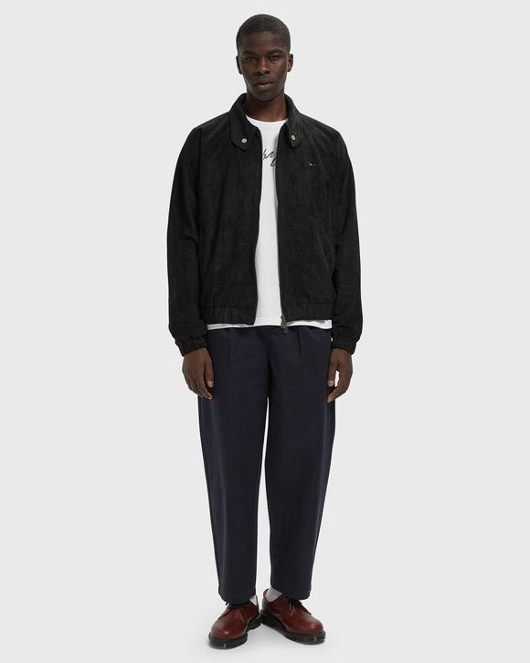 Perforated Faux Suede Jacket