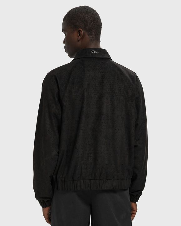 Perforated Faux Suede Jacket