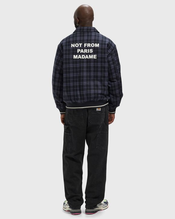 Check Flannel Jacket With Slogan