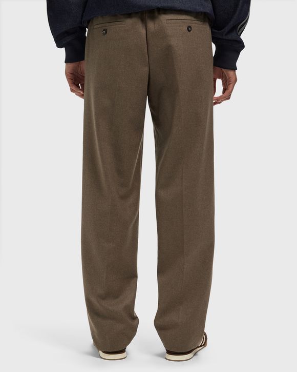 Elastic Waist Flannel Pants