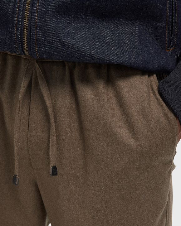 Elastic Waist Flannel Pants