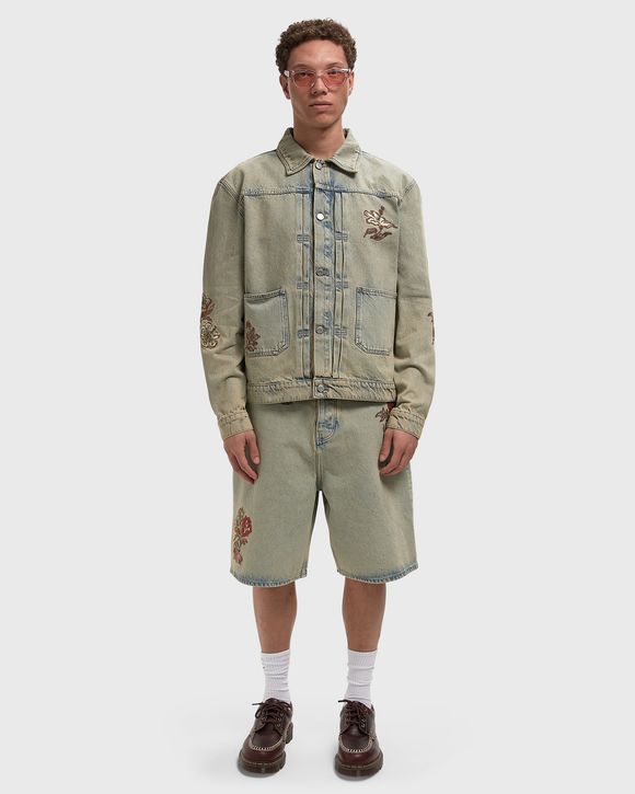 Short Jean Dusty BrodÈ Fleurs
