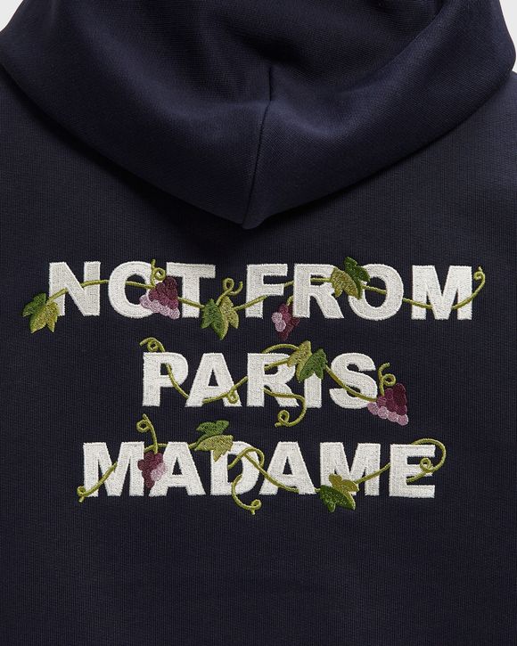 Vine Embroidered Slogan Hoodie