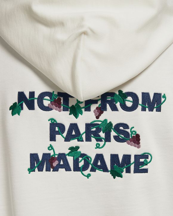Vine Embroidered Slogan Hoodie