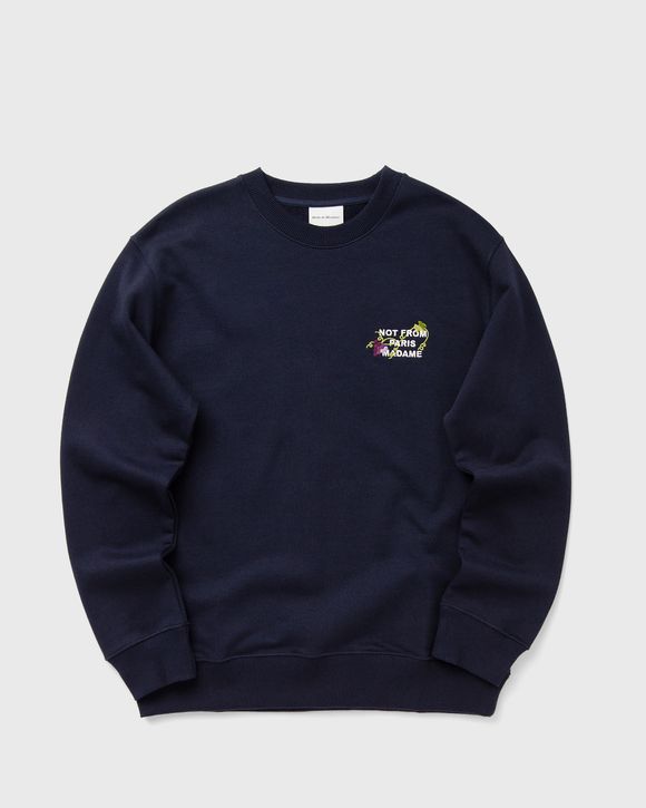 Vine Embroidered Slogan Sweatshirt