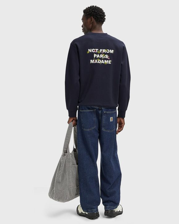 Vine Embroidered Slogan Sweatshirt