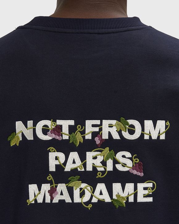 Vine Embroidered Slogan Sweatshirt