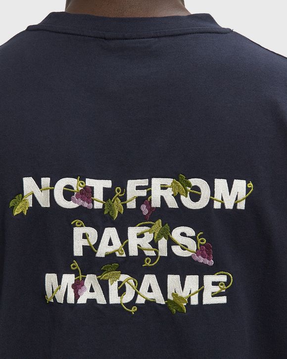 Vine Embroidered Slogan Tee