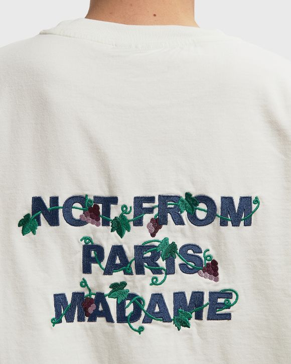 Vine Embroidered Slogan Tee