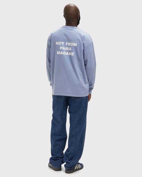 Washed Long Sleeve Slogan Tee