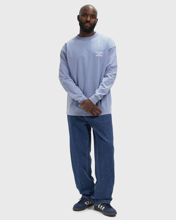 Washed Long Sleeve Slogan Tee