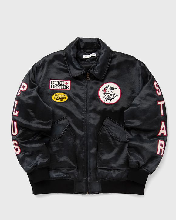 Plus Star Satin Bomber Jacket
