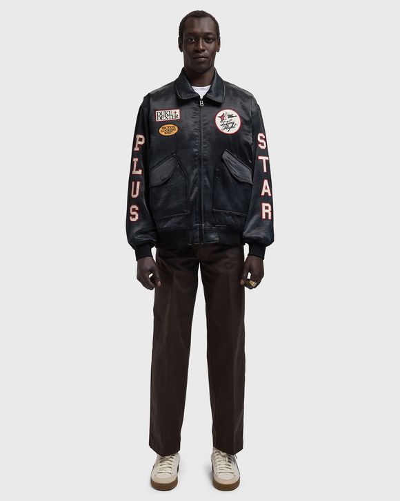Plus Star Satin Bomber Jacket