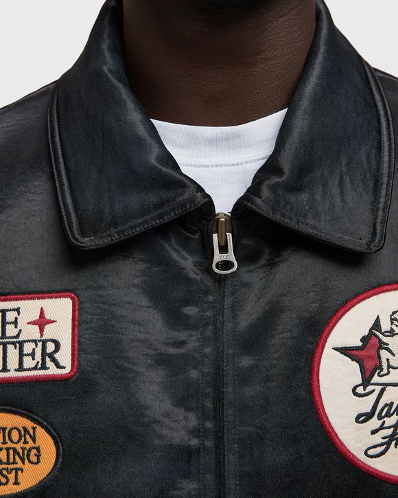 Plus Star Satin Bomber Jacket