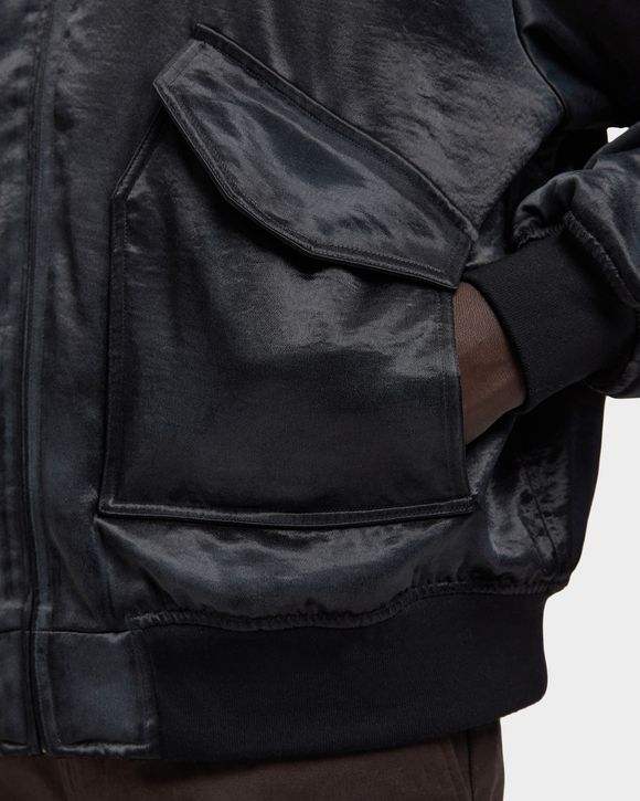 Plus Star Satin Bomber Jacket