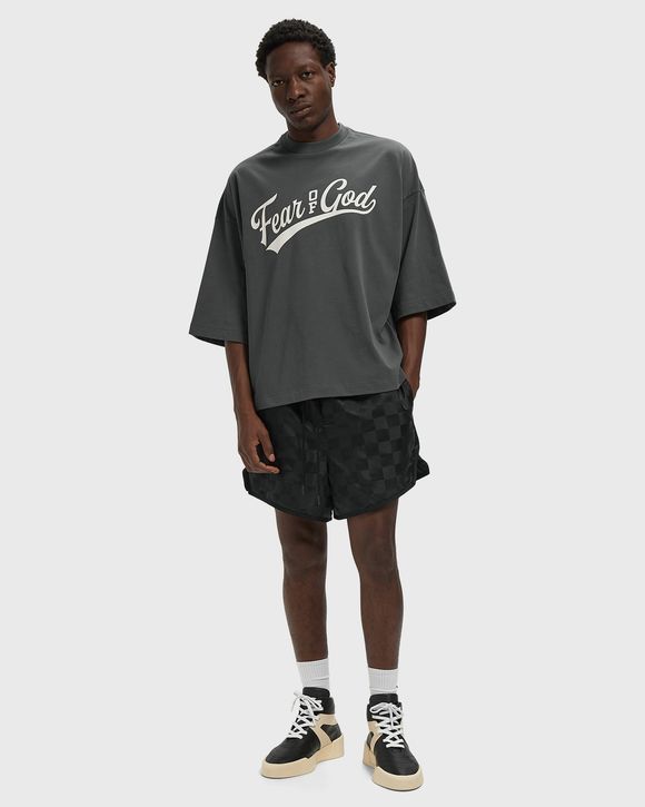 CHECKERED GYM SHORT