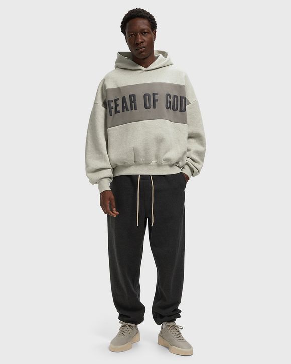 CROPPED RELAXED PANELLED HOODIE