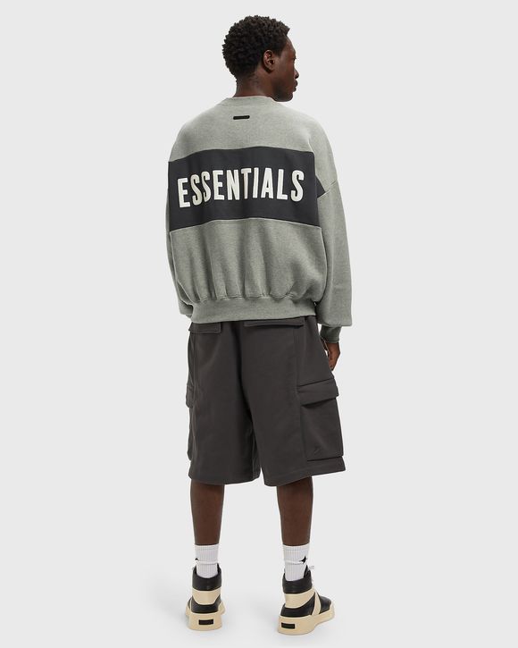 CROPPED RELAXED PANELLED SWEATSHIRT